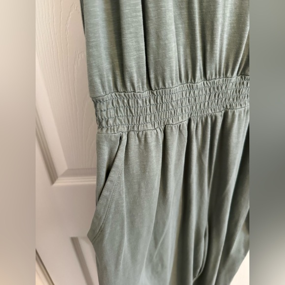 NWT Aerie Green Track Jumpsuit with Racerback and Tapered Legs - Picture 5 of 7